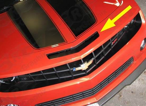 Ansaugluft-Blackout-Frontstoßstangen-Vinylaufkleber für Chevrolet Camaro SS 2010