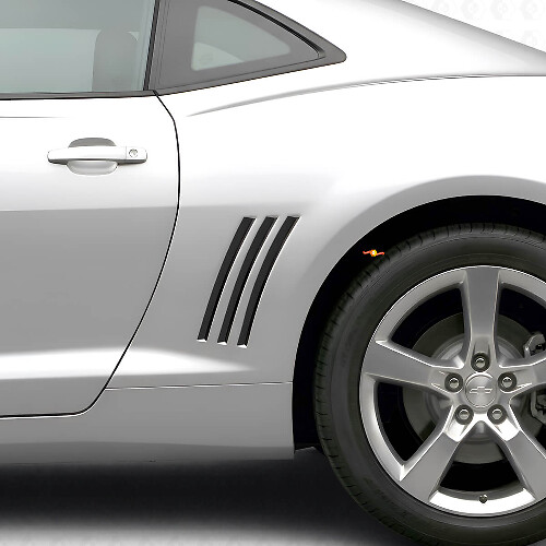 Blackout-Aufkleber für die hinteren Kotflügelstreifen aus Vinyl für Chevrolet Camaro 2010-2015