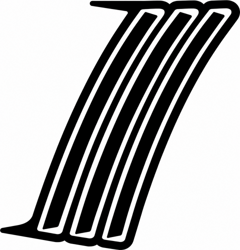 Triple Vent Inside Outside Combo Pair — Vinylaufkleber (hinterer Kotflügel) für Chevrolet Camaro 2010-2015