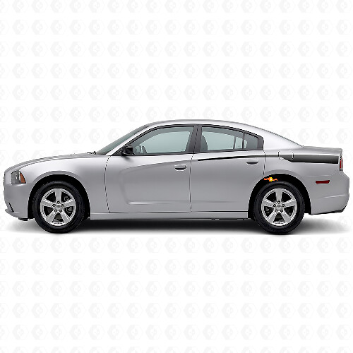 Verlaufender Streifen Heckseiten-Vinylaufkleber für Dodge Charger 2011-2014