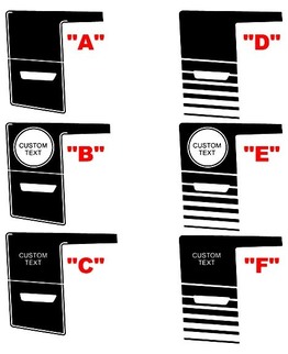 2011 - 2014 Charger Super Bee Stil Viertel Panel Stripe Kits