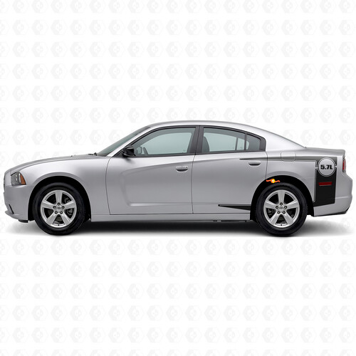 5,7L Umriss-Streifen Bettseiten-Vinylaufkleber für Dodge Charger 2011-2014