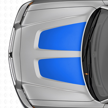 Duale breite Vinyl-Aufkleber für Motorhauben-Streifen Set für Dodge Charger_2