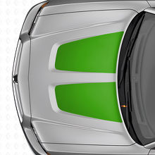 Duale breite Vinyl-Aufkleber für Motorhauben-Streifen Set für Dodge Charger_3