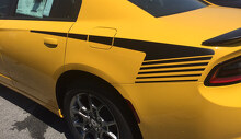 Hockey-Streifen Vinyl-Aufkleber Set für Kotflügelverkleidung Dodge Charger 2015+_2