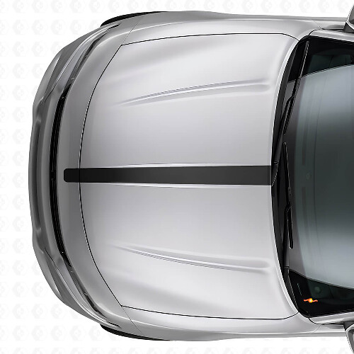 Gerader dünner Motorhauben-Streifen Vinylaufkleber für Dodge Charger