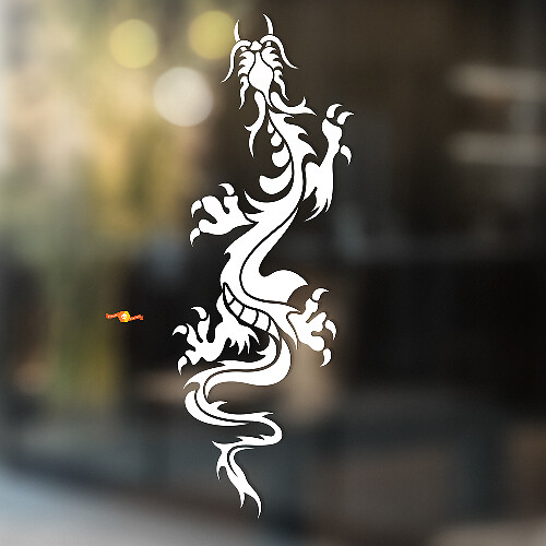 Kauernder Drache Universeller Vinylaufkleber_1