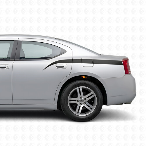 Stinger Style Streifen Seiten Vinyl Aufkleber Sticker für Dodge Charger 2006-2010