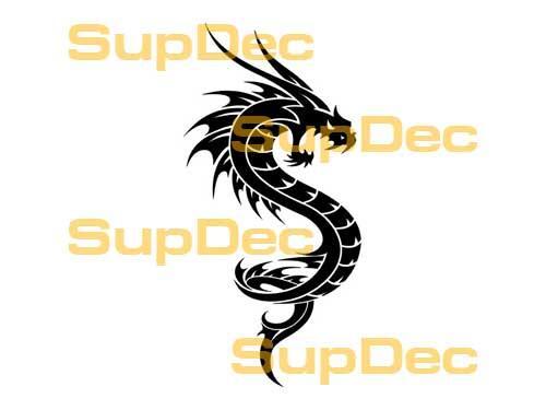 Drachen-Vinyl-Kunst-Wandfenster-Badezimmer-Aufkleber-Decal #32