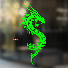 Wütender Drache Tribal-Stil Universeller Vinyl-Aufkleber_3