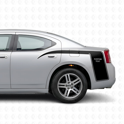 Benutzerdefinierte Krallen-Streifen Seitenwand Vinyl-Aufkleber für Dodge Charger 2006-2010