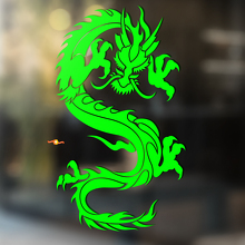 Scharfe Krallen Drache Asiatischer Stil Universeller Vinylaufkleber_3