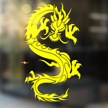 Scharfe Krallen Drache Asiatischer Stil Universeller Vinylaufkleber_4