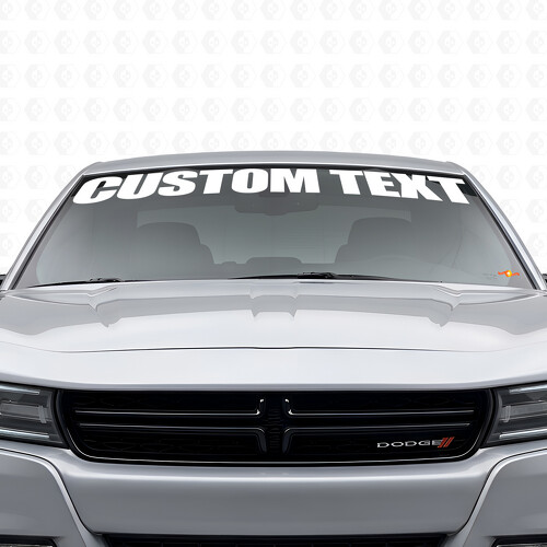 Individuelles Text-Scheibenaufkleber-Vinyl für Dodge Charger 2015-2026