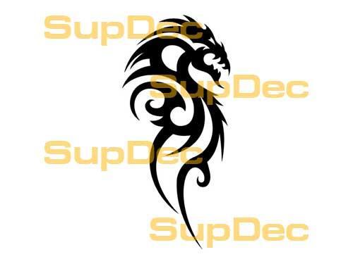 Drache-Vinylkunst-Wand-Fenster-Badezimmer-Aufkleber-Aufkleber Nr. 34
