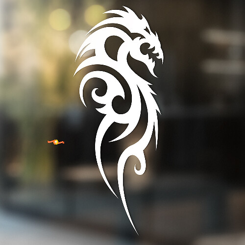 Tribal Style Feuer-Drache Universeller Vinylaufkleber