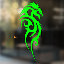 Tribal Style Feuer-Drache Universeller Vinylaufkleber_3