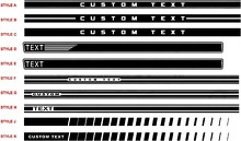 Ford Mustang Rocker Panel Stripe Kits ab 2015 3