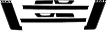 2013 Ford Mustang BOSS Style Side Stripe Kit Vinyl Aufkleber Aufkleber 4