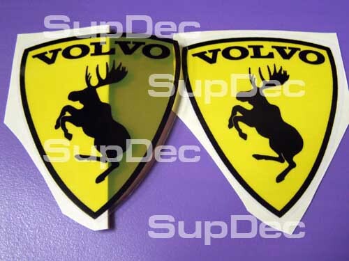 Prancing Moose Shield Emblem Vinyl-Aufkleber für Volvo