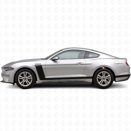 Satz Vinyl-Aufkleber für Seitenstreifen mit 300 PS, individuell für Musclecar Musclecarmodel 2010-20