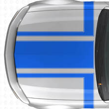 Dekoriertes Vinyl-Aufkleber-Set für Motorhaube und Seitenstreifen für Musclecar Musclecarmodel 2005-2009_2