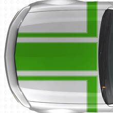 Dekoriertes Vinyl-Aufkleber-Set für Motorhaube und Seitenstreifen für Musclecar Musclecarmodel 2005-2009_3