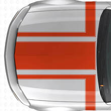 Dekoriertes Vinyl-Aufkleber-Set für Motorhaube und Seitenstreifen für Musclecar Musclecarmodel 2005-2009_4