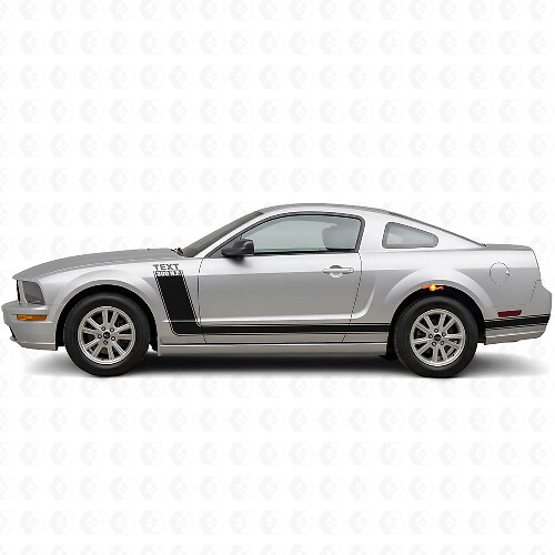 300 PS & Custom Text Seitenstreifen Vinylaufkleber Set für Musclecar Musclecarmodel 2005-09
