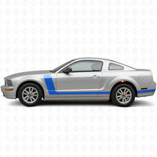 300 PS & Custom Text Seitenstreifen Vinylaufkleber Set für Musclecar Musclecarmodel 2005-09_2