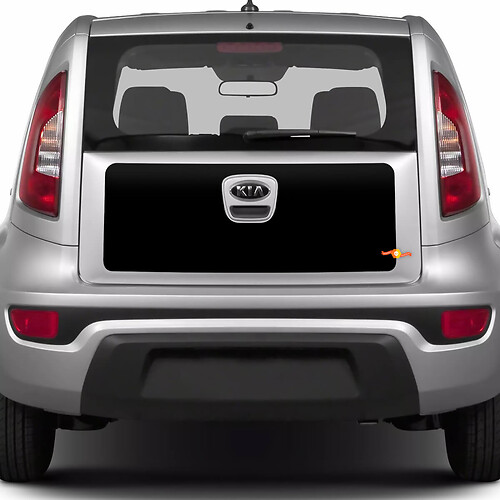 Vinyl-Aufkleber für den hinteren Kofferraum für Kia Soul
