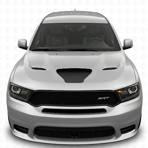 Ab 2018 Dodge Durango SRT / RT / GT Sport Hood Scoop Blackout Aufkleber-Aufkleber-Set
