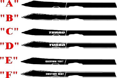 2013 und höher Dodge Dart Full Upper Body Line Stripe Kit