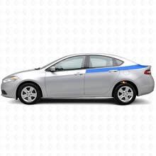 Akzent Heckseiten-Streifen Vinyl-Aufkleber-Set für Dodge Dart 2013+_2