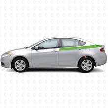 Akzent Heckseiten-Streifen Vinyl-Aufkleber-Set für Dodge Dart 2013+_3