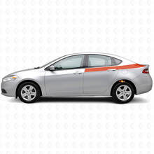 Akzent Heckseiten-Streifen Vinyl-Aufkleber-Set für Dodge Dart 2013+_4