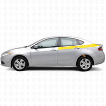 Akzent Heckseiten-Streifen Vinyl-Aufkleber-Set für Dodge Dart 2013+_5