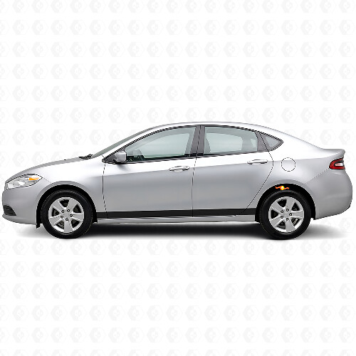 Gerade Schweller-Streifen Vinyl-Aufkleber Set für Dodge Dart 2013+