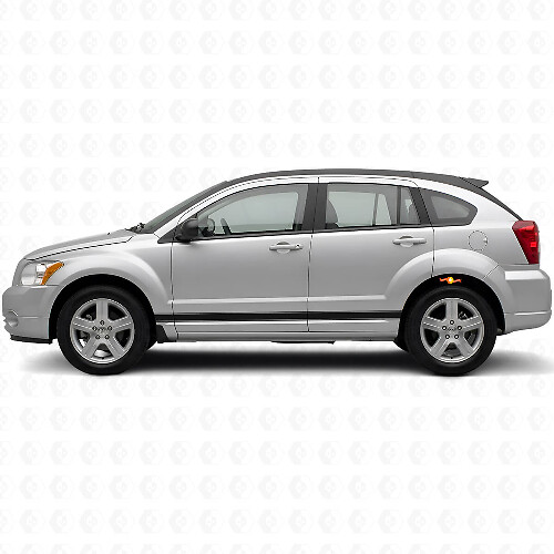 Gerade Seitenstreifen Vinyl-Aufkleber-Set für Dodge Caliber 2007+