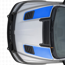 Duales Racing Motorhauben-Luftauslass-Streifen Vinylaufkleber-Set für Dodge Ram Sport 2019+_2