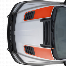 Duales Racing Motorhauben-Luftauslass-Streifen Vinylaufkleber-Set für Dodge Ram Sport 2019+_4