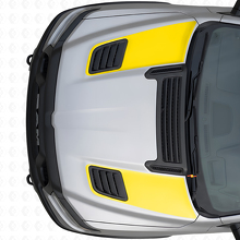 Duales Racing Motorhauben-Luftauslass-Streifen Vinylaufkleber-Set für Dodge Ram Sport 2019+_5