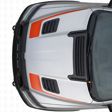 Hockeyschläger-Stil Motorhauben-Vinyl-Aufkleberset für Dodge Ram Sport 2019+_4