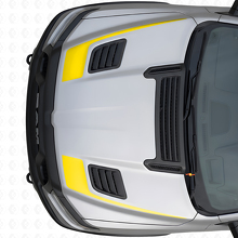 Hockeyschläger-Stil Motorhauben-Vinyl-Aufkleberset für Dodge Ram Sport 2019+_5