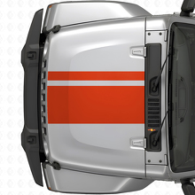 Vinyl-Aufkleber mit zwei verschiedenen Breiten für die Haubenstreifen des Jeep Wrangler 2007+_4