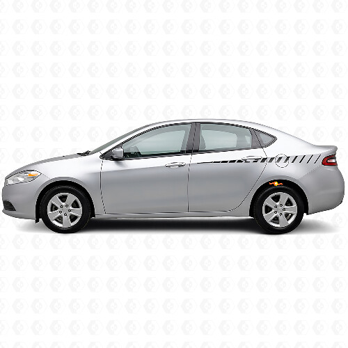 Vinyl-Aufkleber-Kit für gebrochene Seitenstreifen für Dodge Dart 2013+_1