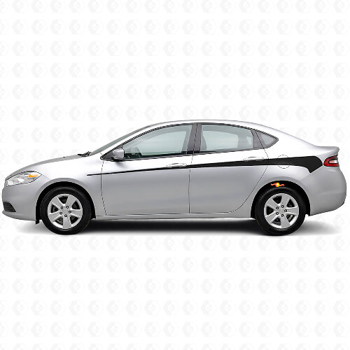 Dekoratives Vinyl-Aufkleber-Set mit Seitenstreifen für Dodge Dart 2013+