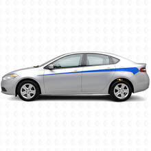 Dekoratives Vinyl-Aufkleber-Set mit Seitenstreifen für Dodge Dart 2013+_2
