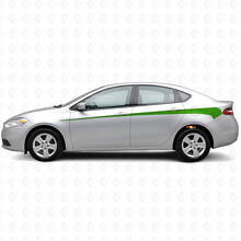 Dekoratives Vinyl-Aufkleber-Set mit Seitenstreifen für Dodge Dart 2013+_3