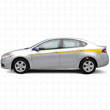 Dekoratives Vinyl-Aufkleber-Set mit Seitenstreifen für Dodge Dart 2013+_5